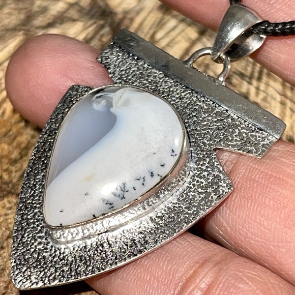 Dendritic Agate Pendant 2 1/4” - Picture 2 of 13